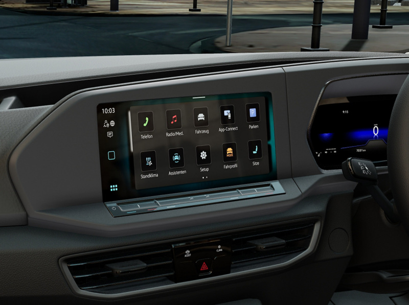 Image showing the Caddy Cargo voice control feature in use