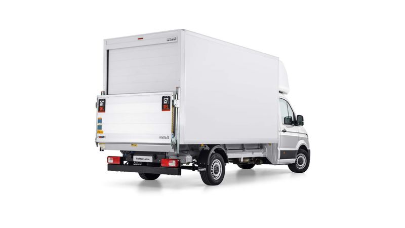 Crafter Luton van external rear view