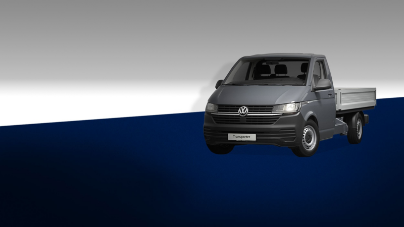 Transporter Dropside in Volkswagen brand studio.