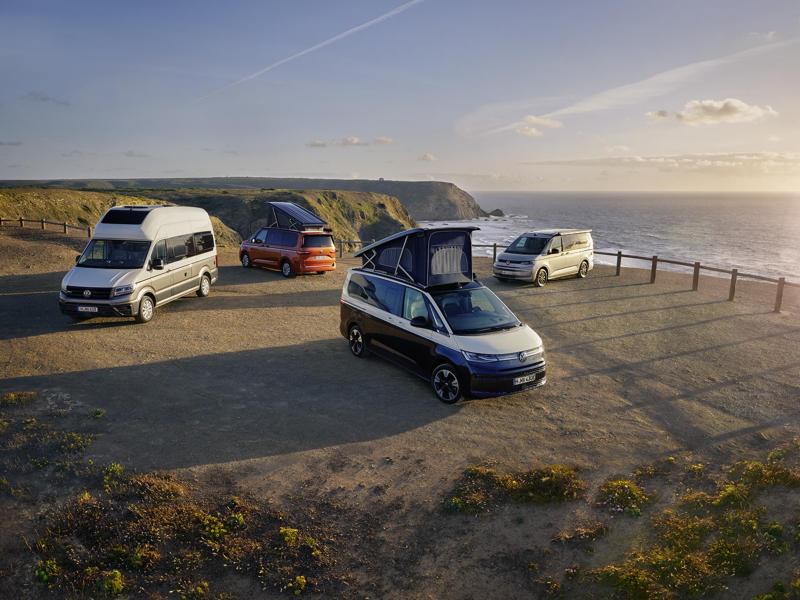 Gama camper en playa