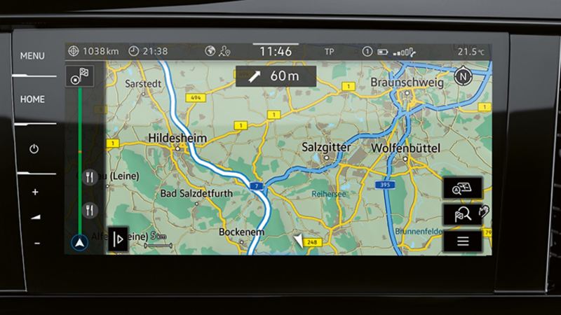 Das Navigationssystem „Discover Pro” von VW.