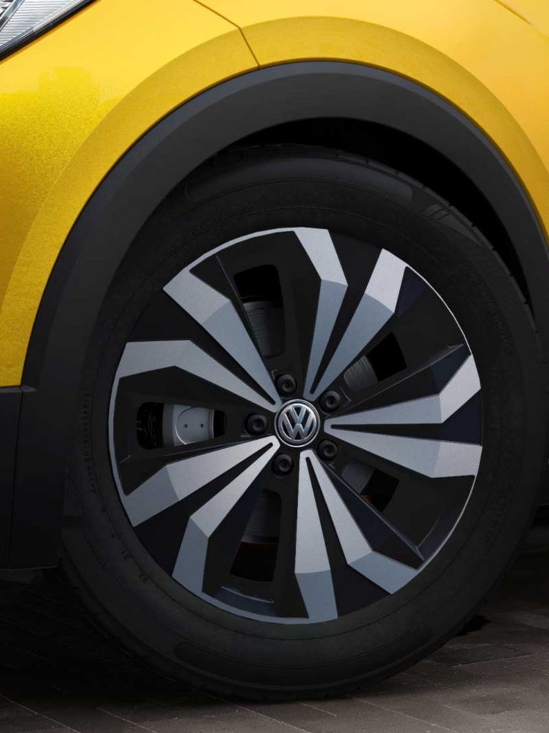 Rines de aluminio de 17 pulgadas de T Cross Volkswagen, versión 2022. 