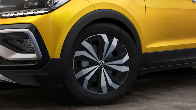 Rines de aluminio de 17 pulgadas de T Cross Volkswagen, versión 2022. 