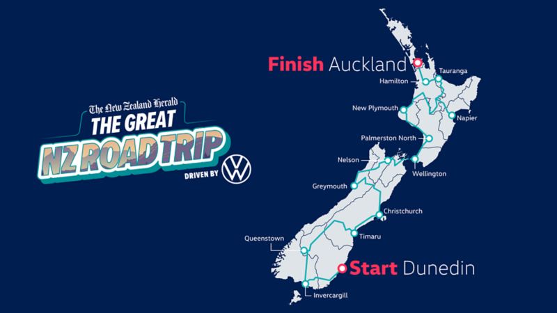 Great NZ Road trip map