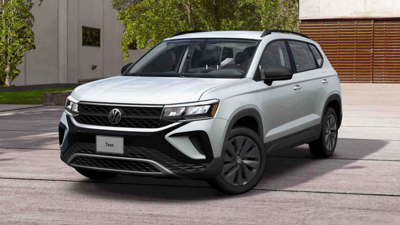 Volkswagen Taos 2024. Nuevo SUV mexicano en color exterior blanco. 