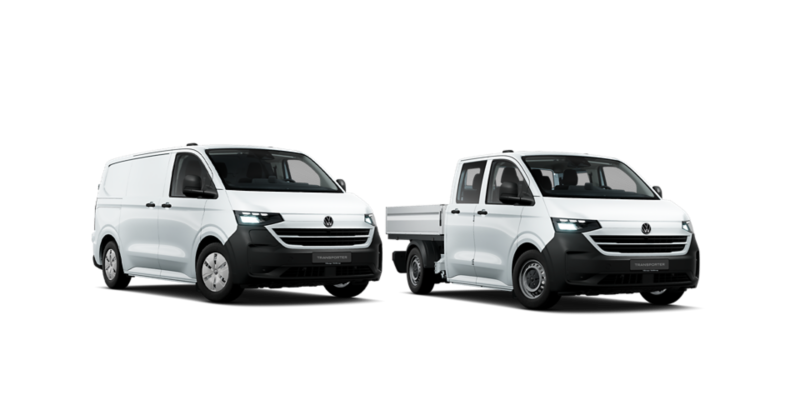 Billede af Transporter Kassevogn og Transporter Dobbeltkabine.
