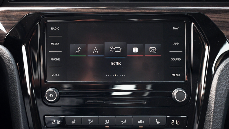 The 2020 Volkswagen Passat infotainment system