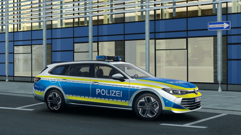 VW Passat als Polizeiauto 
