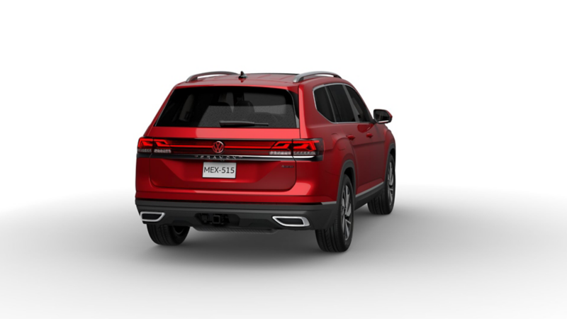 Puerta de cajuela, faros traseros, escapes y cristales polarizados de Teramont Volkswagen.