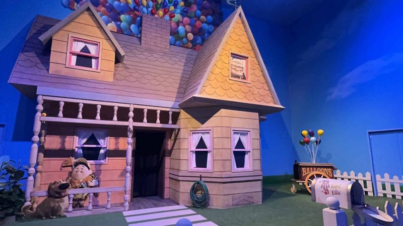 Casa de Up en tamaño real, película de Disney Pixar. 