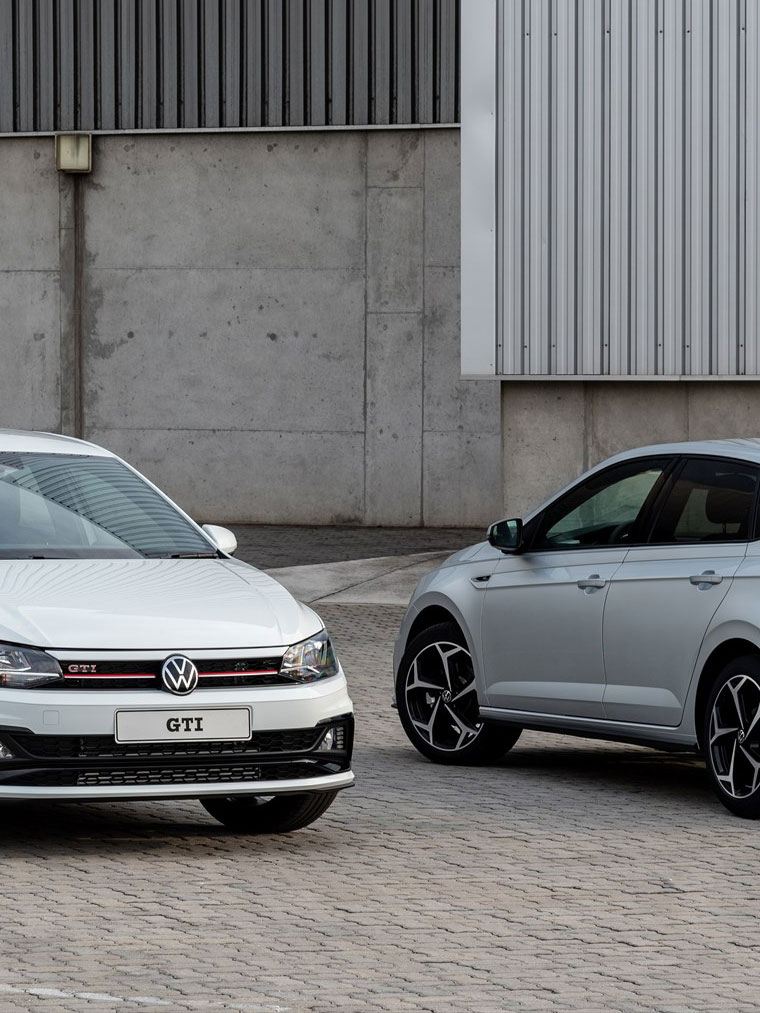 polo and polo gti with new logos