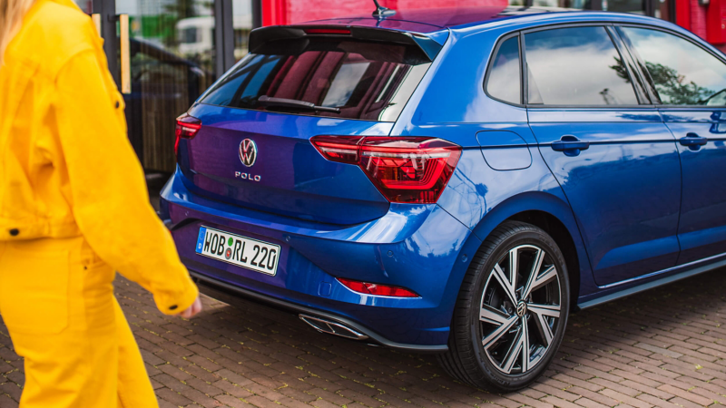 A rear shot of a Polo