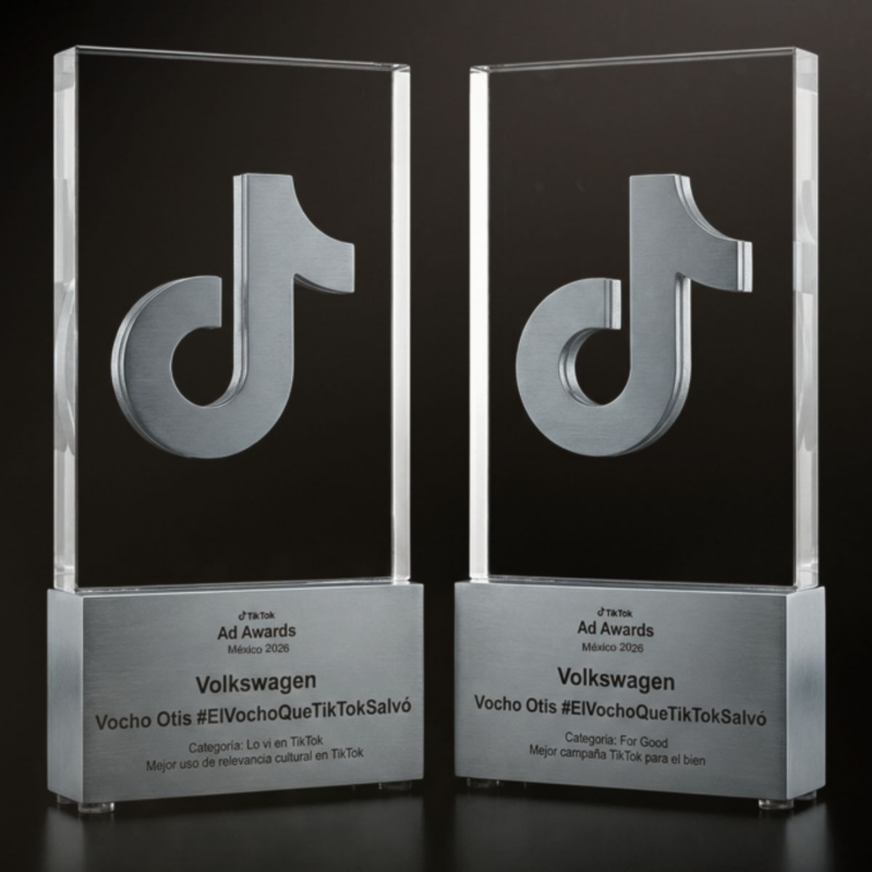Premios Tiktok 2026  que reconocen a Volkswagen por la campaña del Vocho Otis. 