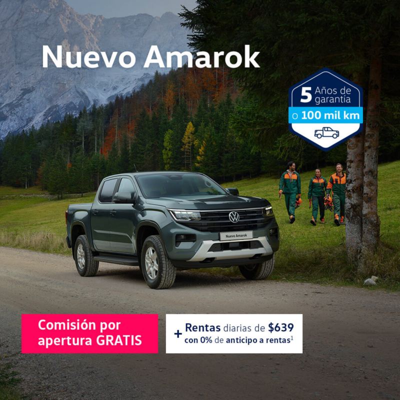 Estrena un Nuevo Amarok con comisión por apertura GRATIS