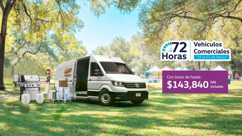 Aprovecha el bono de hasta $143,840 MXN con IVA incluido de Crafter Cargo Van