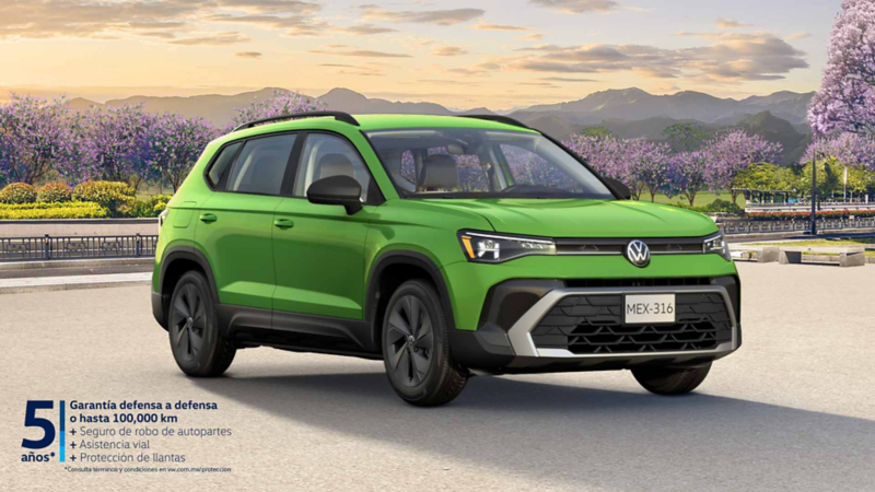 Camioneta SUV Taos de Volkswagen para 5 pasajeros con oferta vigente durante mayo 2026. 