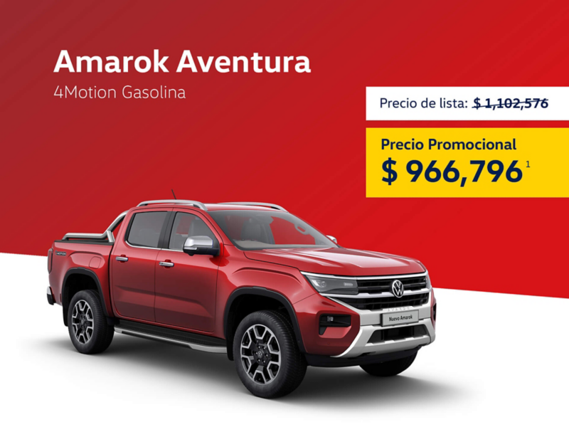 Precio de promoción: Volkswagen Amarok Aventura $966,796