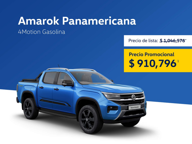 Estrena un pickup Amarok Panamericana a precio promocional de $910,796
