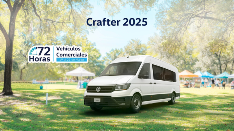 Promoción en camioneta de trabajo VW Crafter Cargo Van