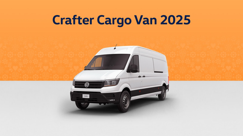 Promoción en camioneta de carga tipo Van Crafter Volkswagen
