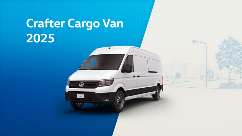 Promoción en camioneta de carga tipo Van Crafter Volkswagen