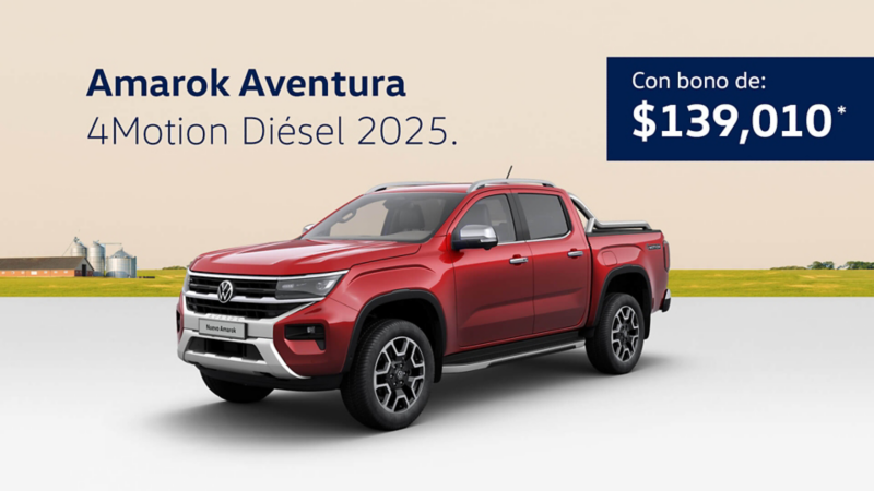 Adquiere una camioneta pick up VW Amarok Aventura a precio especial