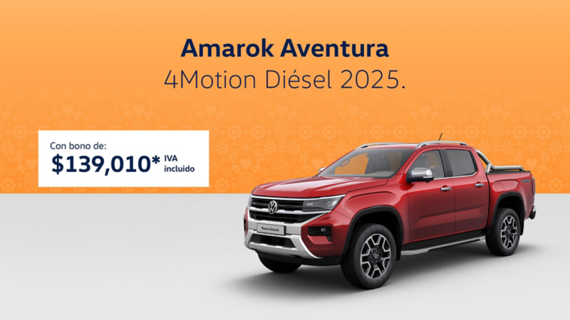Adquiere una camioneta pick up VW Amarok Aventura a precio especial
