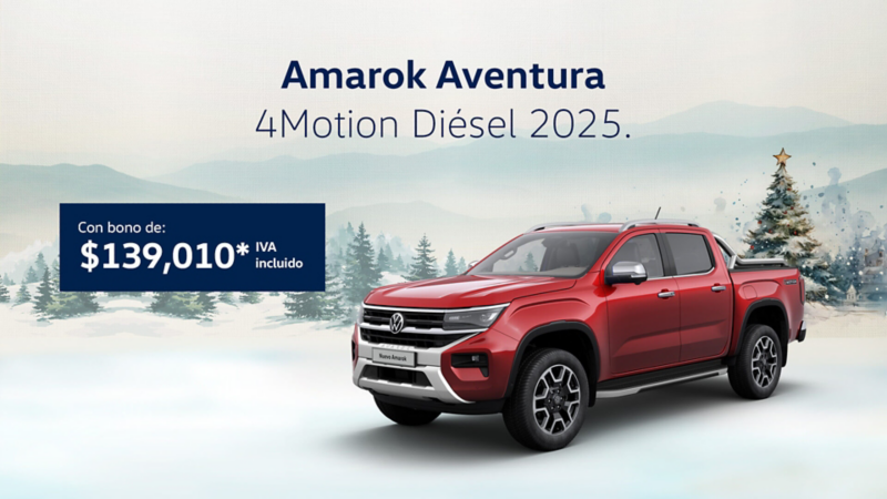 Adquiere una camioneta todoterreno pick up VW Amarok Aventura a precio especial