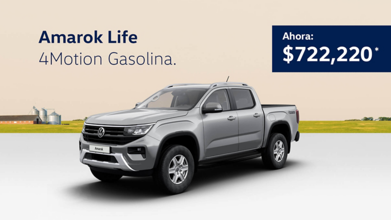 Camioneta tipo pickpun en promoción: Amarok Life Volkswagen