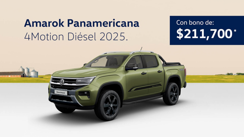 Aprovecha la promoción del mes y adquiere una pickup Amarok Panamericana