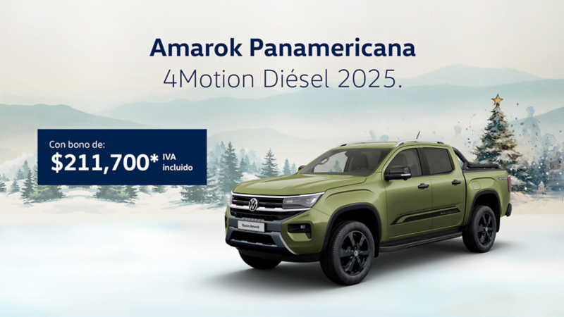 Aprovecha la promoción del mes y adquiere una camioneta pickup Amarok Panamericana