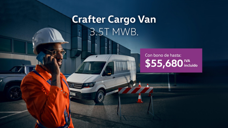 Promoción del mes Van de Carga VW Crafter Cargo Van
