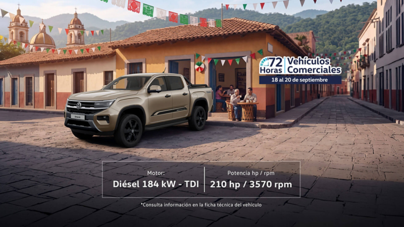 Aprovecha esta promoción y adquiere un pickup todo terreno Amarok Volkswagen