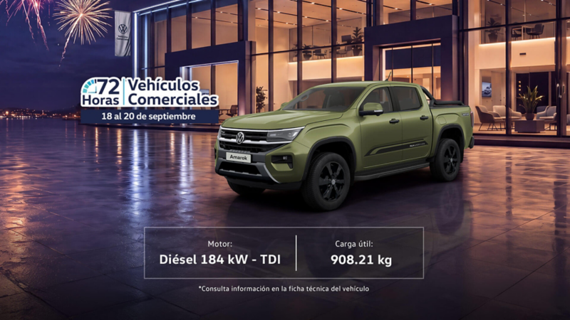 Aprovecha esta promoción y adquiere un pickup todo terreno Amarok Volkswagen