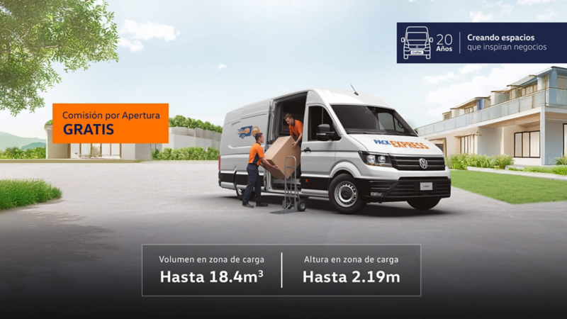 Adquiere un Volkswagen Crafter Cargo Van con Comisión por apertura gratis