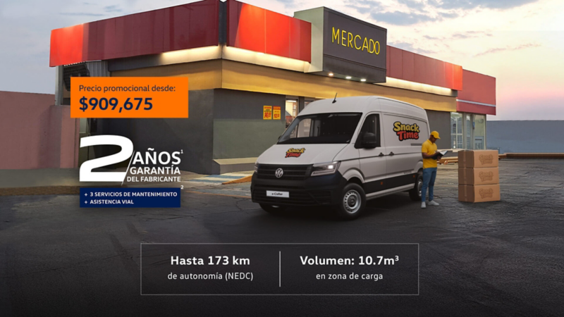 Estrena un e-Crafter 2024 con precio promocional desde $909,675 MXN