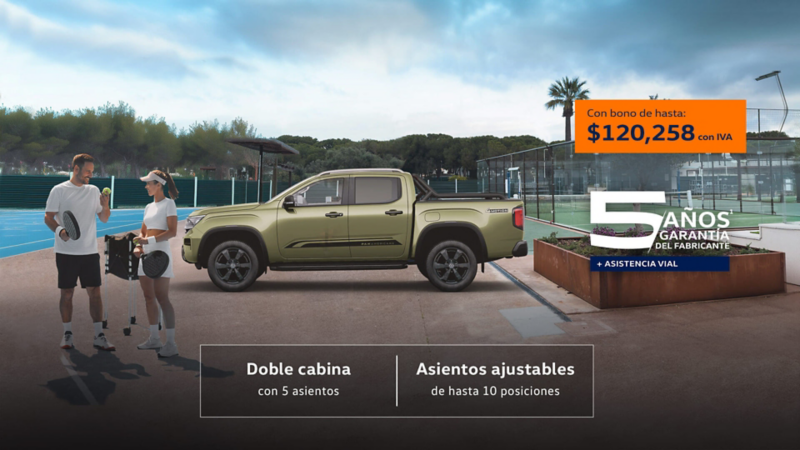 Aprovecha la promoción y adquiere un Amarok con bono de descuento