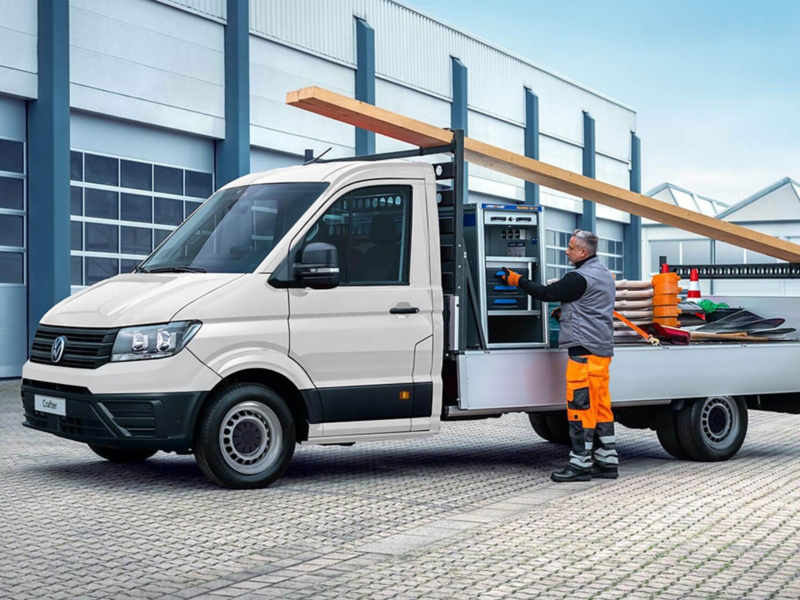 Camioneta VW Transporter Chasis Cabina vista exterior