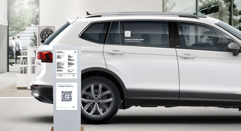 Escanea desde tu celular y explora de manera fácil todos los detalles de los vehículos VW.