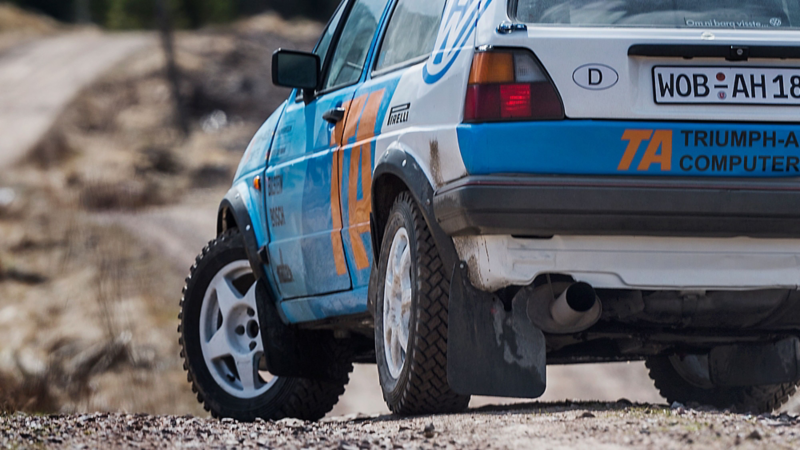 Rejäla däck för rally