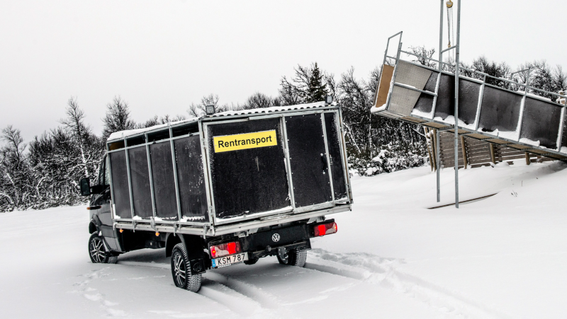 Ramp för lastning till rentransporten