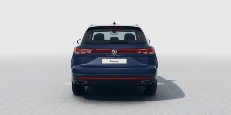 Volkswagen Touareg  verde visto de atrás