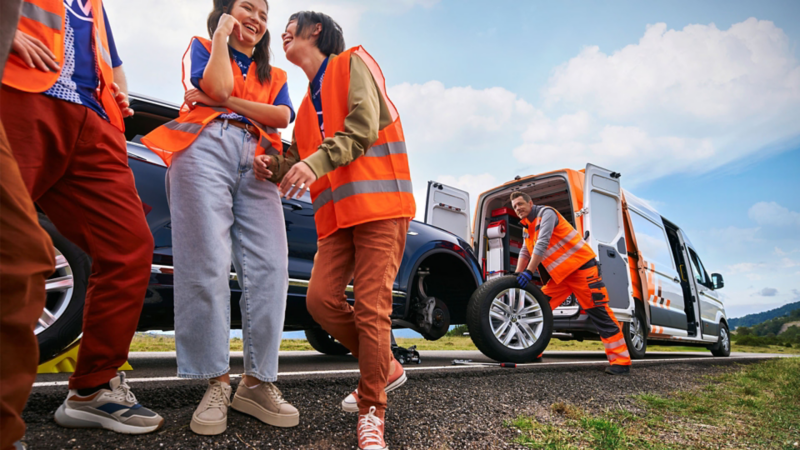 Woman writes SMS to Volkswagen Roadside Assistance