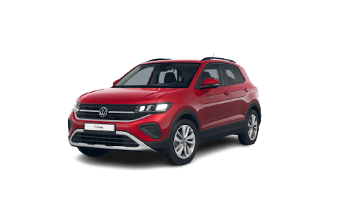 volkswagen tcross rojo intenso