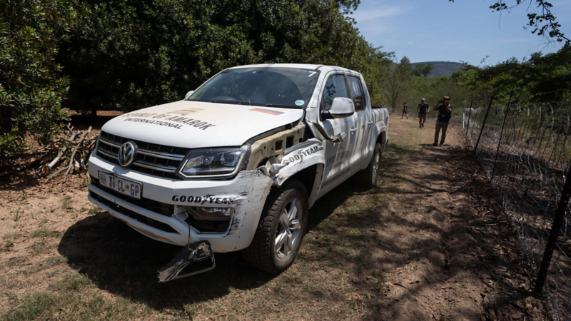 Ryska teamet kvaddade sin bil i Spirit of Amarok