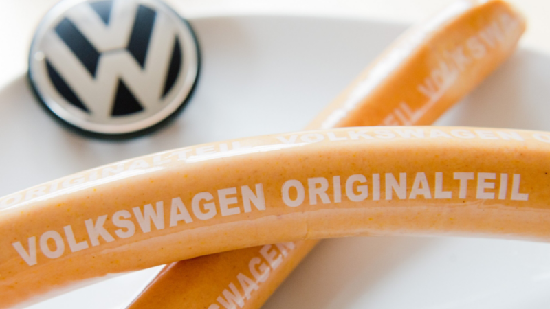 Salchichas de Volkswagen - Producto de la marca de autos alemana 