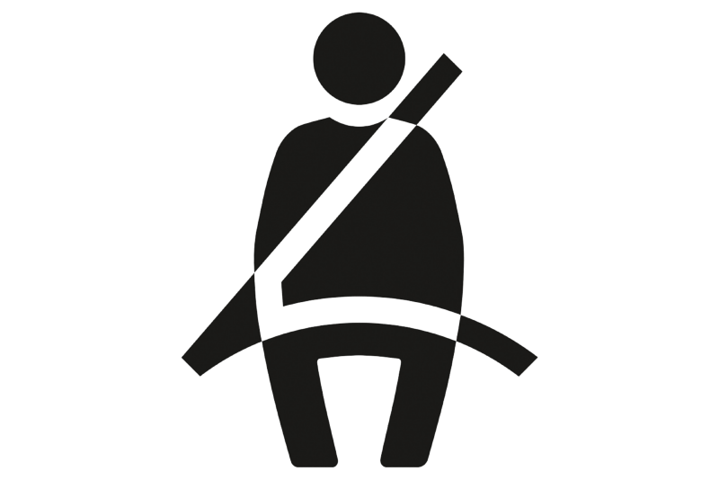 Avertissement de ceinture de sécurité.