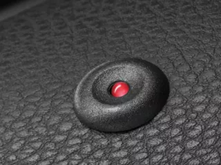 Close up of the security light in a VW car