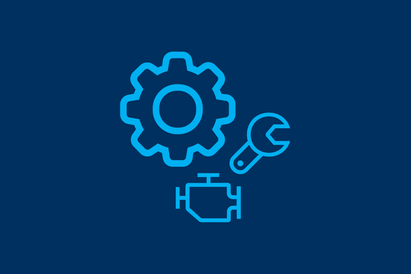 Graphic showing repair symbols. 