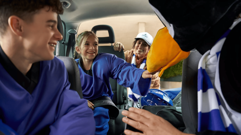 Intérieur d'un Volkswagen Sharan